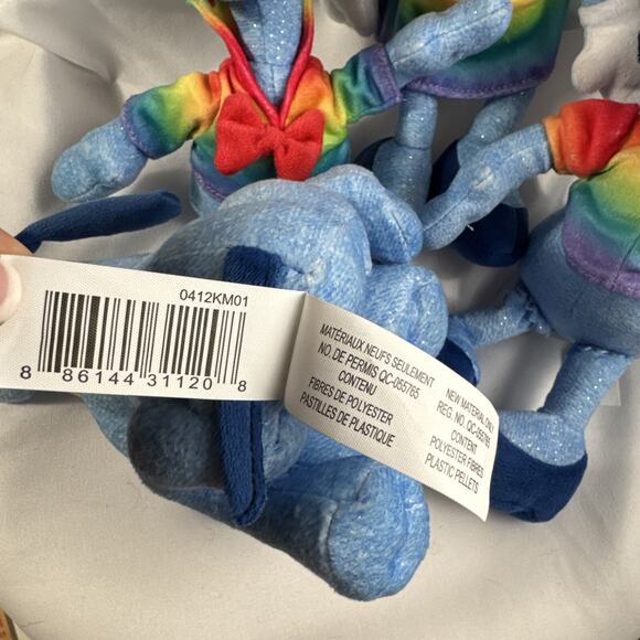 Disney Rainbow Pride Plush Plushies Set of 4 NWOT Pluto Minnie Donald Daisy - Picture 7 of 11